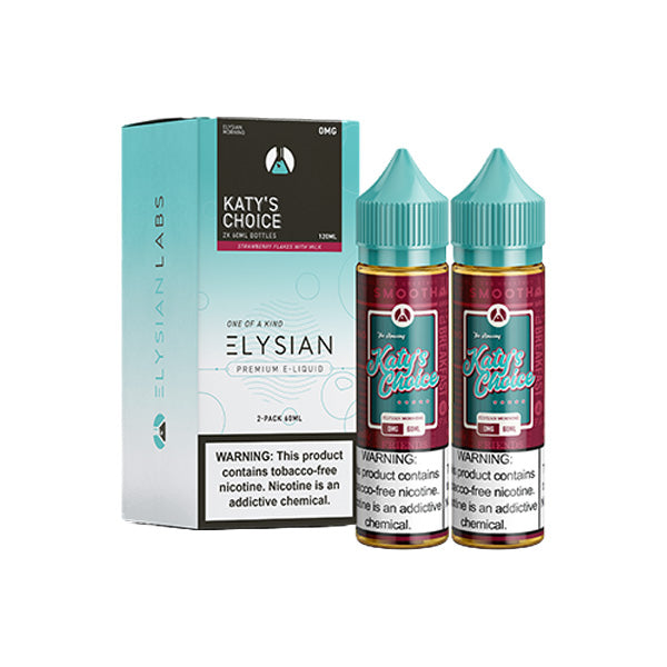Elysian Series E-Liquid 120mL (Freebase) | Katy's Choice with packaging