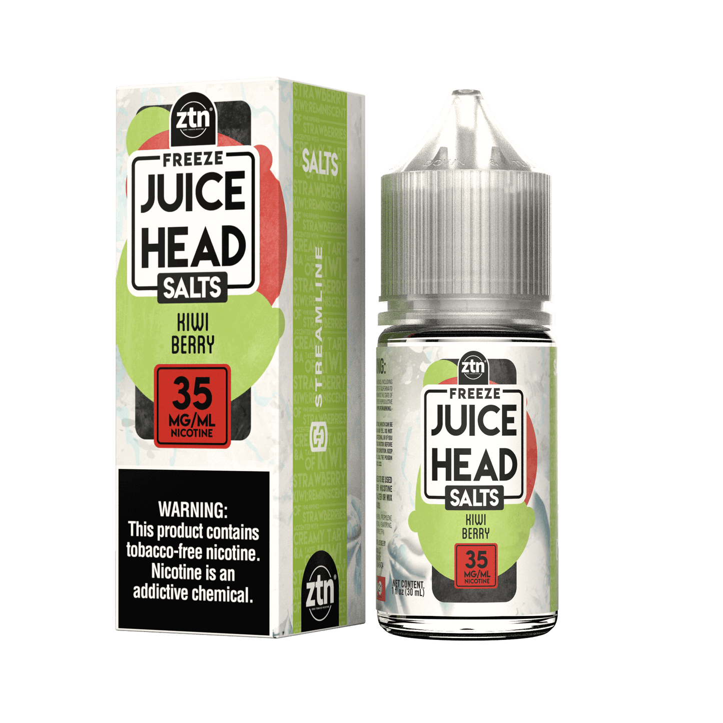 Juice Head Salt Series E-Liquid 30mL (Salt Nic)| Kiwi Berry Freeze with packaging