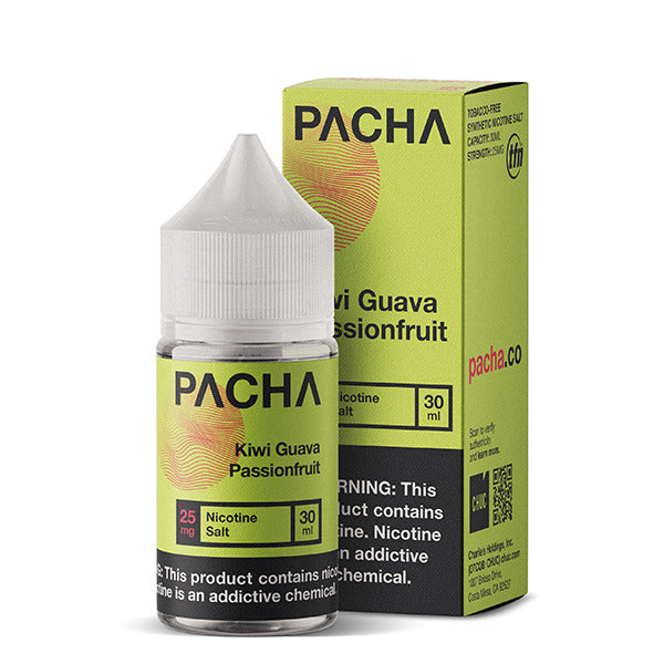 Pachamama TFN Salt Series E-Liquid | 30mL (Salt Nic) Kiwi Guava Passionfruit with Packaging