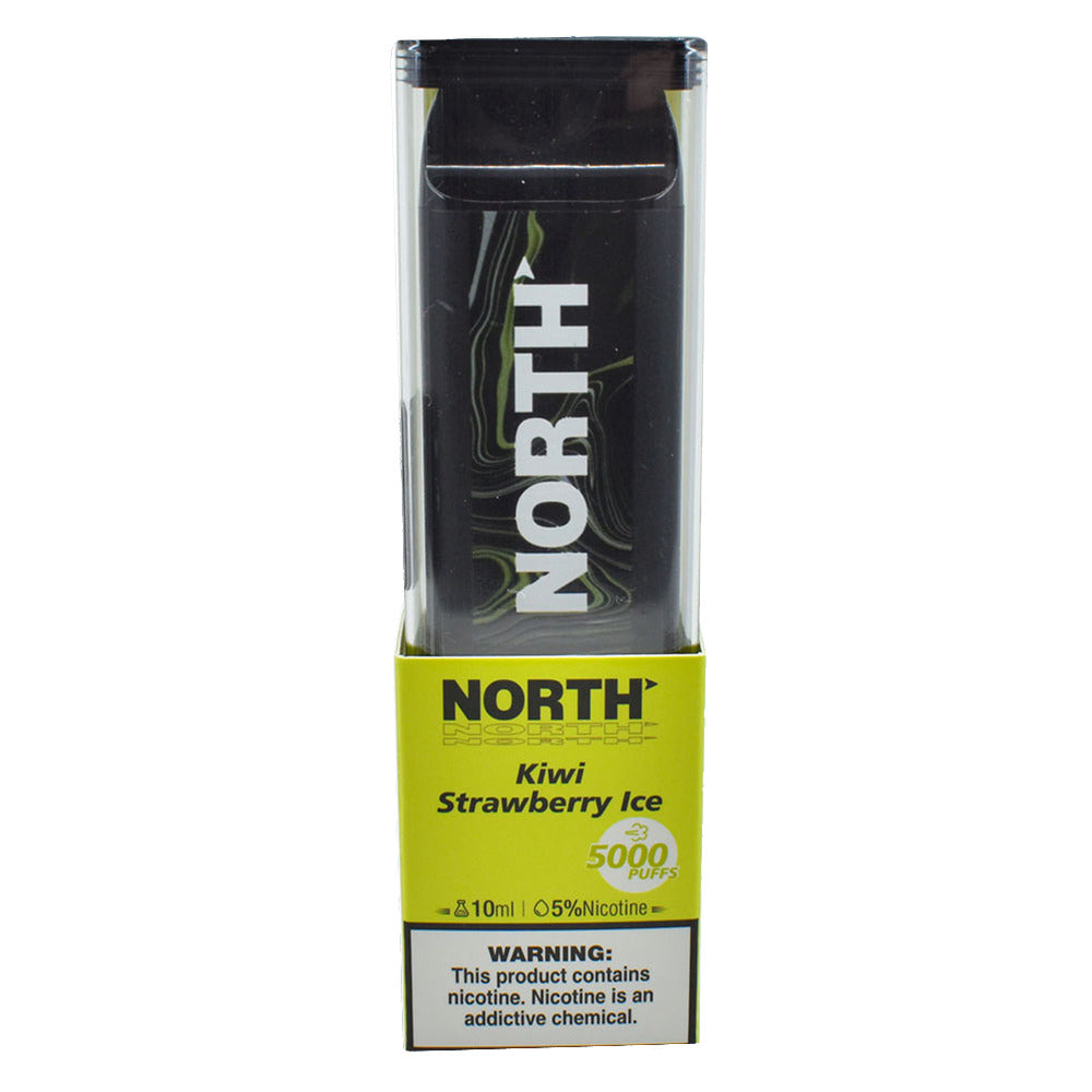 North Disposable 5000 Puffs 10mL 50mg | MOQ 10 | Kiwi Strawberry Ice with Packaging