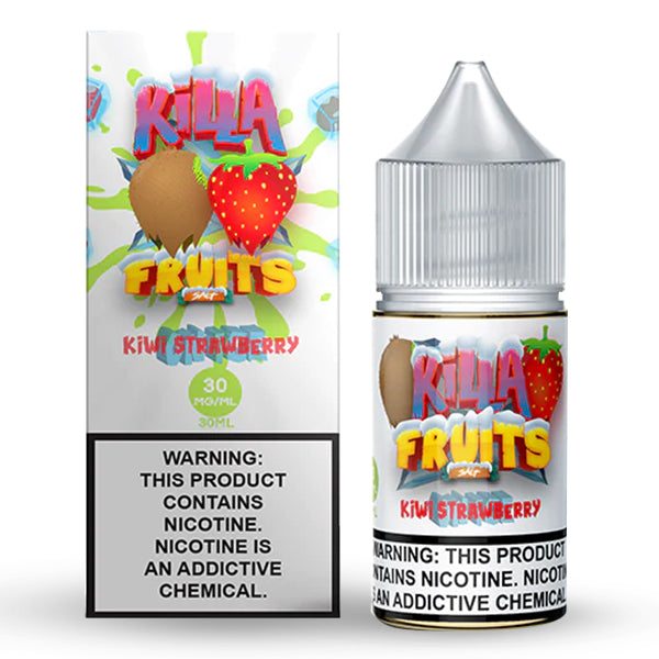 Killa Fruits Salt Series E-Liquid 30mL (Salt Nic) | Kiwi Strawberry on Ice with packaging