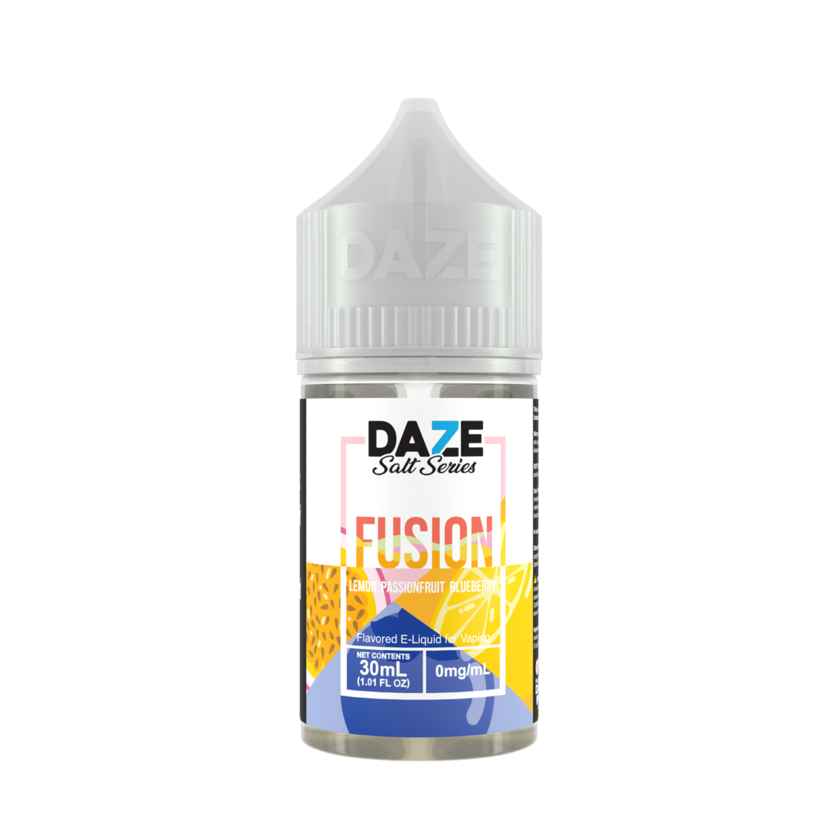 7Daze Fusion Salt Series E-Liquid 30mL (Salt Nic) | Lemon Passionfruit Blueberry