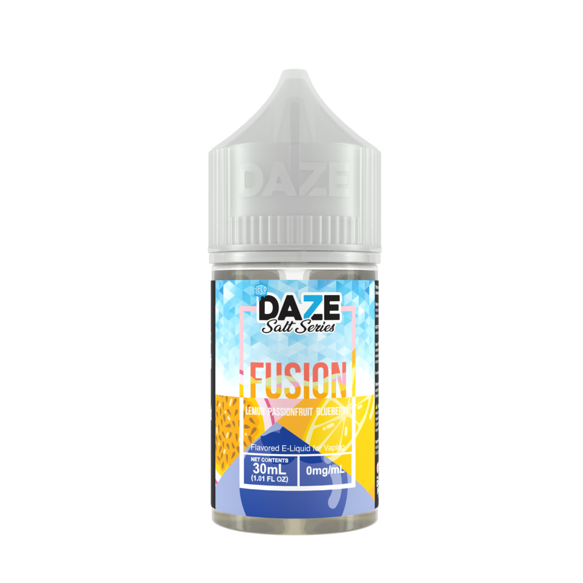 7Daze Fusion Salt Series E-Liquid 30mL (Salt Nic) | Lemon Passionfruit Blueberry Iced