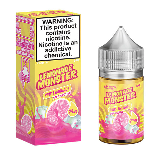 Jam Monster Salt Series E-Liquid 30mL Lemonade Pink Lemonade with packaging