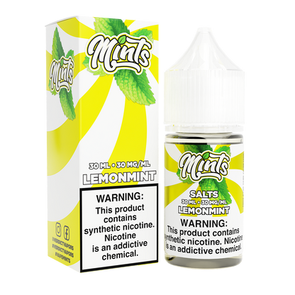 Mints Salt Series E-Liquid 30mL | 30mg Lemonmint with packaging