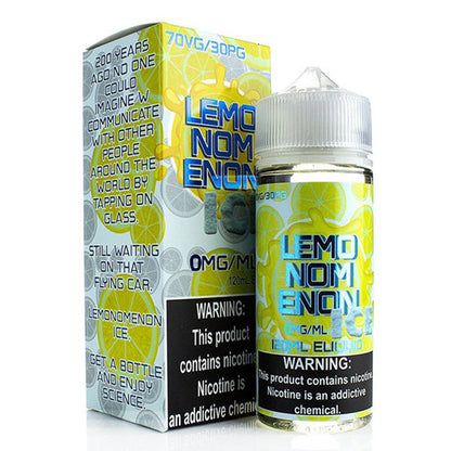 Nomenon and Freenoms Series E-Liquid 120mL (Freebase) Lemonomenon Ice with Packaging