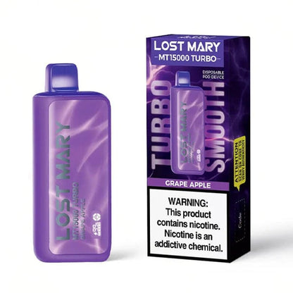 Lost Mary MT15000 Turbo (Dispo) 15000 Puffs (16mL) Grape Apple with Packaging