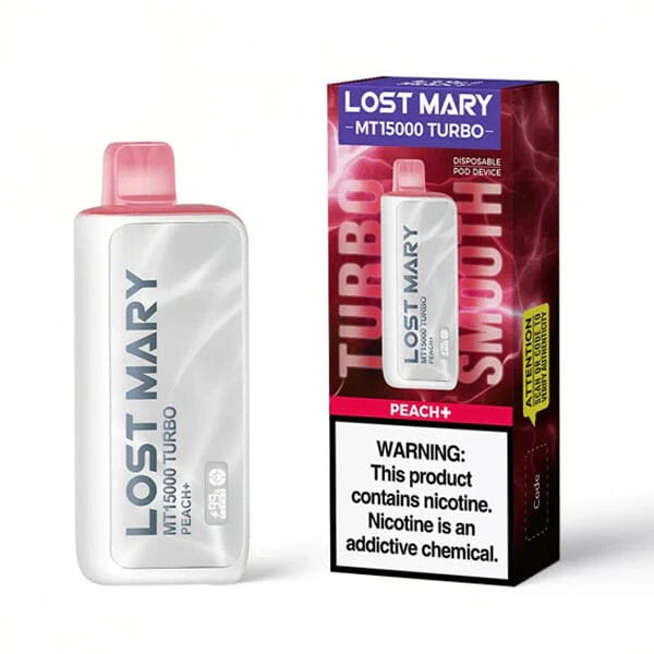 Lost Mary MT15000 Turbo (Dispo) 15000 Puffs (16mL) Peach+ with Packaging