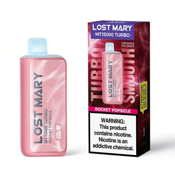 Lost Mary MT15000 Turbo (Dispo) 15000 Puffs (16mL) Rocket Popsicle with Packaging