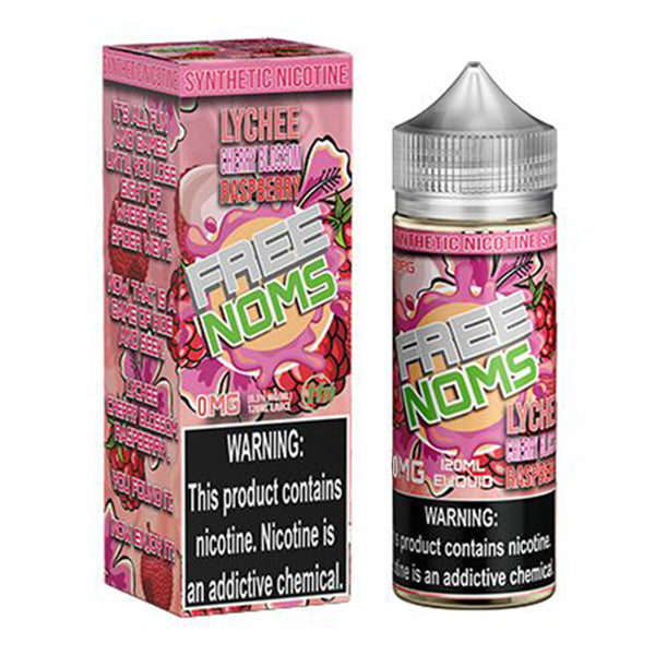 Nomenon and Freenoms Series E-Liquid 120mL (Freebase) Lychee Cherry Blossom Raspberry TF-Nic with Packaging