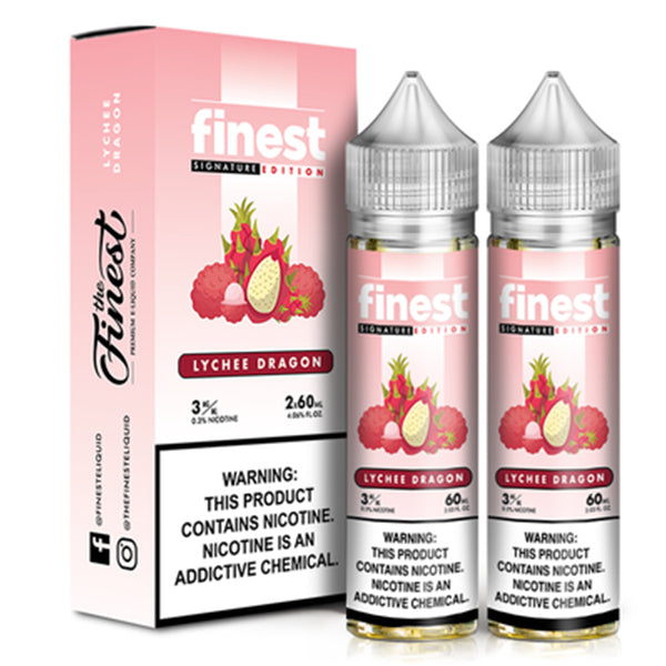 Signature Edition by Finest E-Liquid x2-60ml Lychee Dragon with packaging