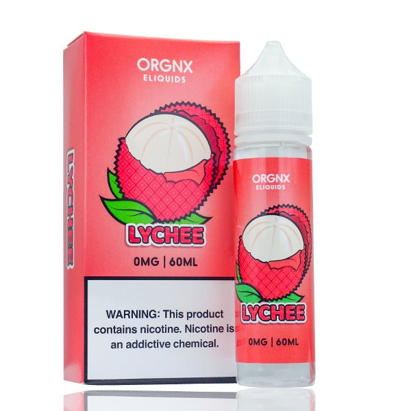 ORGNX Series E-Liquid | 60mL (Freebase) Lychee With Packaging