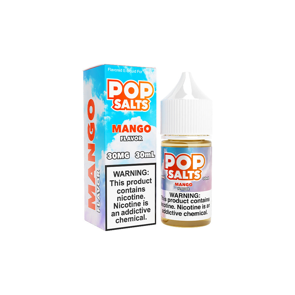 Pop Salts E-Liquid 30mL Salt Nic | Mango with Packaging