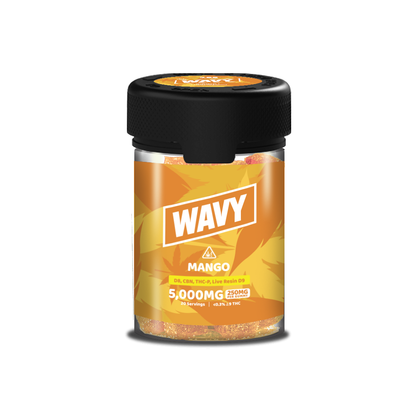 Wavy Gummies D8 + CBN + THCP + LR D9 Gummies (5000mg 20ct Jar) | Mango