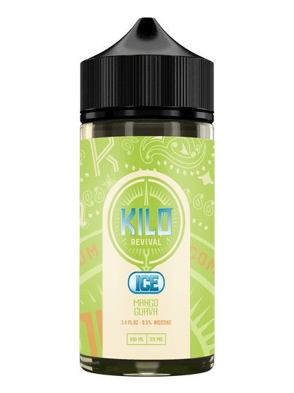 Kilo Revival TFN Series E-Liquid 100mL Mango Guava Ice Bottle