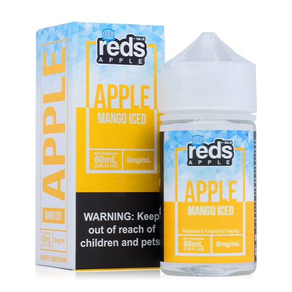 Reds Apple Series E-Liquid 60mL (Freebase) Mango Iced with Packaging