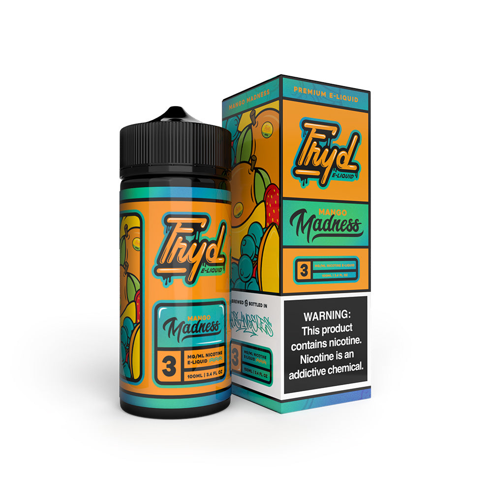 FRYD Series E-Liquid 100mL | Mango madness with packaging