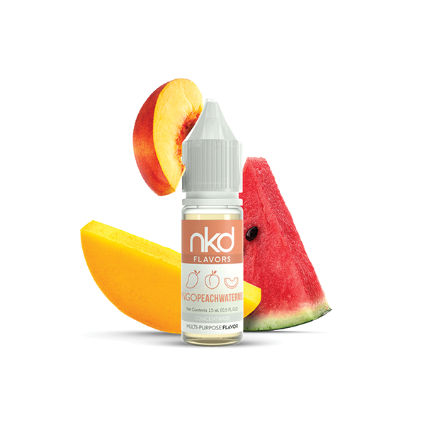 NKD Flavor Concentrate 15mL Mango Peach Watermelon bottle