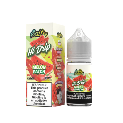 Hi-Drip Salt Series E-Liquid 30mL (Salt Nic) | Melon Patch  with packaging