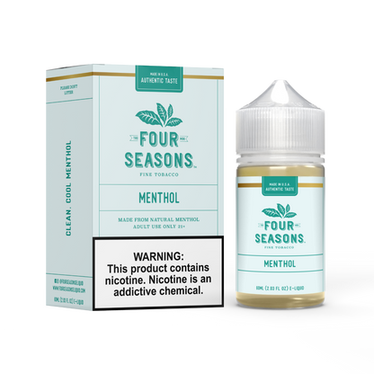 Four Seasons E-Liquid 60mL (Freebase) | Menthol with packaging