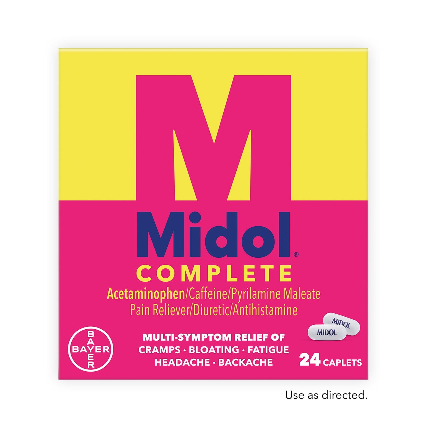 MIDOL COMPLETE ACETAMINOPEN 2CAPS 20 CT