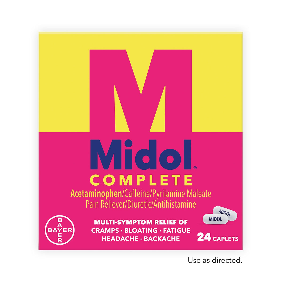 MIDOL COMPLETE ACETAMINOPEN 2CAPS 20 CT