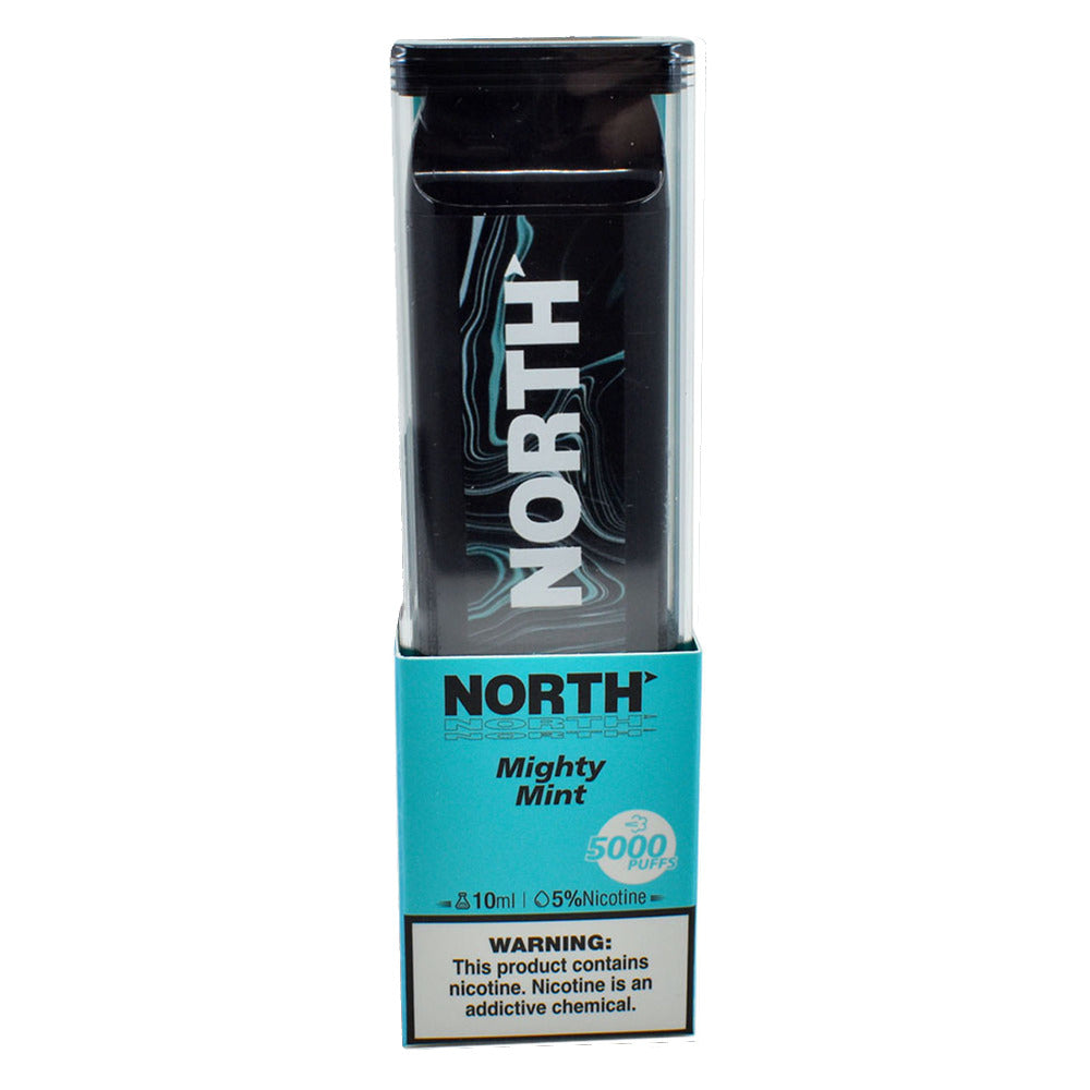 North Disposable 5000 Puffs 10mL 50mg | MOQ 10 | Mighty Mint with Packaging