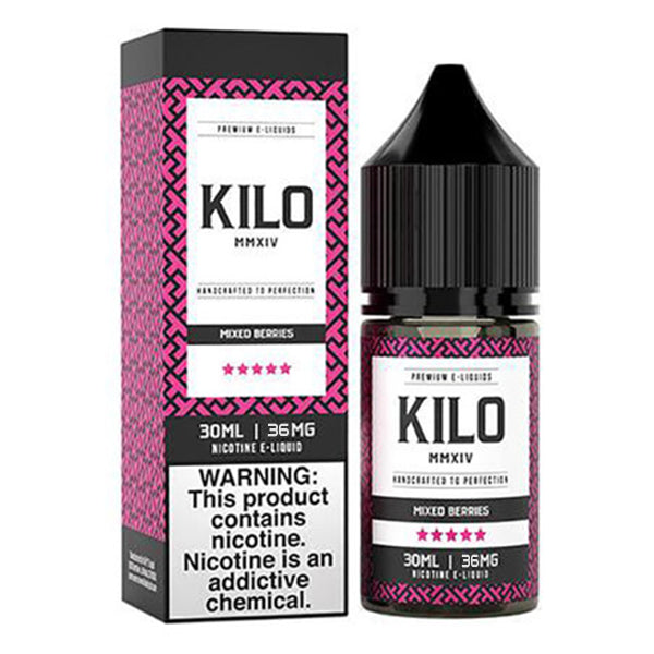 Kilo Salt Series E-Liquid 30mL Mixed Berries with packaging