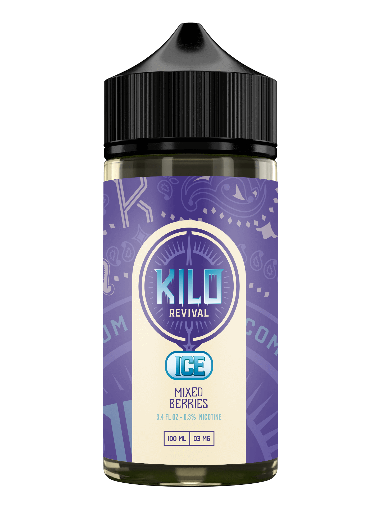 Kilo Revival TFN Series E-Liquid 100mL Mixed Berries Ice Bottle