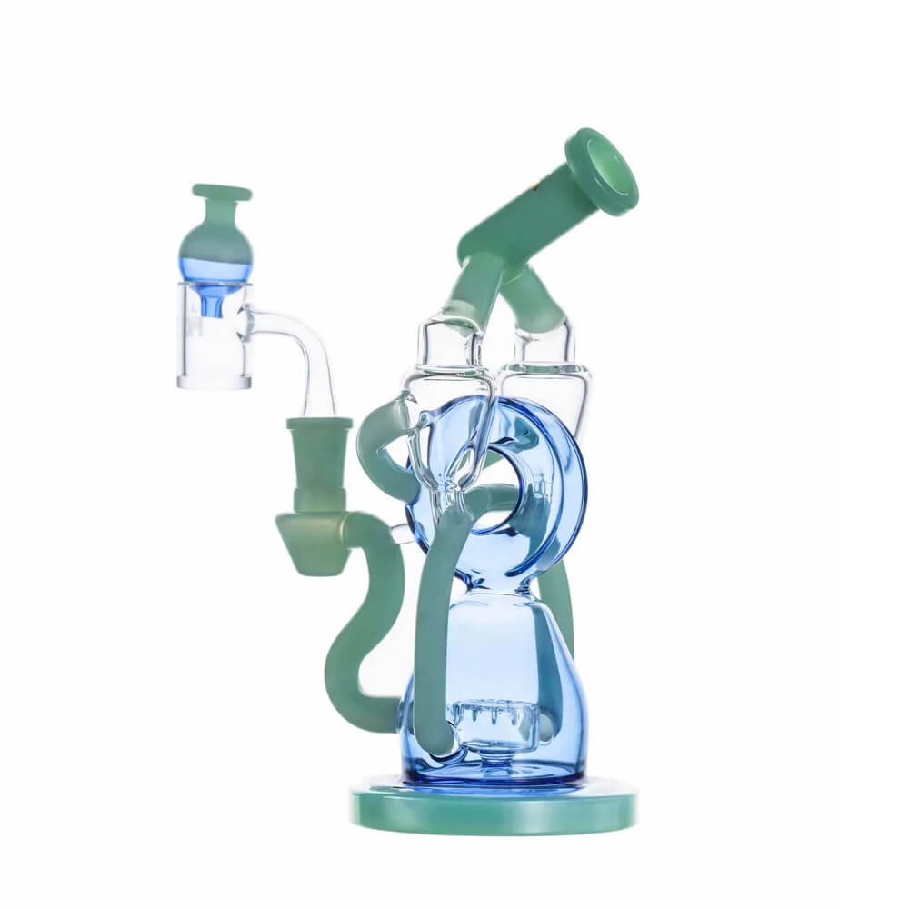 MKGlass MK100 Cycler Recycler 10″ Glass Water Pipe