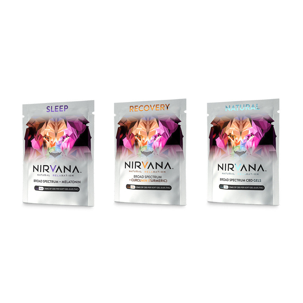 Nirvana CBD Softgel Capsules (50mg 2ct Packet)