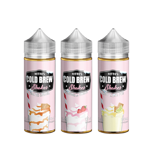 Nitro’s Cold Brew Shakes Series E-Liquid 100mL (Freebase) Group Photo