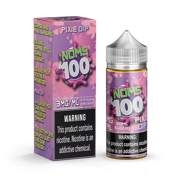 Noms 100 Series E-Liquid 100mL (Freebase) | Pixie Dip with Packaging