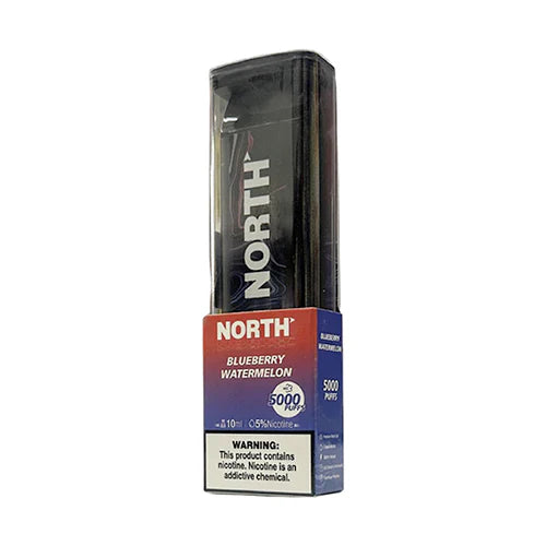 North Disposable 5000 Puffs 10mL 50mg | MOQ 10 | Blueberry Watermelon with packaging