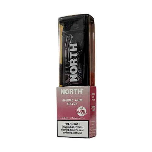 North Disposable 5000 Puffs 10mL 50mg | MOQ 10 | Bubble Gum Freeze with packaging