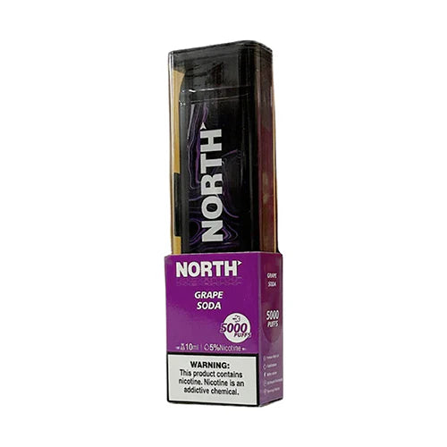 North Disposable 5000 Puffs 10mL 50mg | MOQ 10 | Grape Soda with packaging