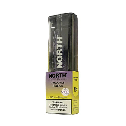 North Disposable 5000 Puffs 10mL 50mg | MOQ 10 | Pineapple Passion with packaging