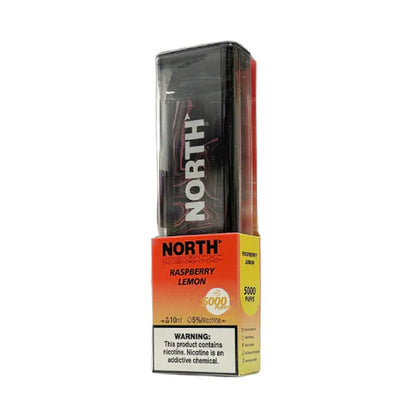 North Disposable 5000 Puffs 10mL 50mg | MOQ 10 | Raspberry Lemon with packaging