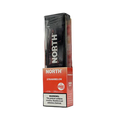 North Disposable 5000 Puffs 10mL 50mg | MOQ 10 | Strawmelon with packaging