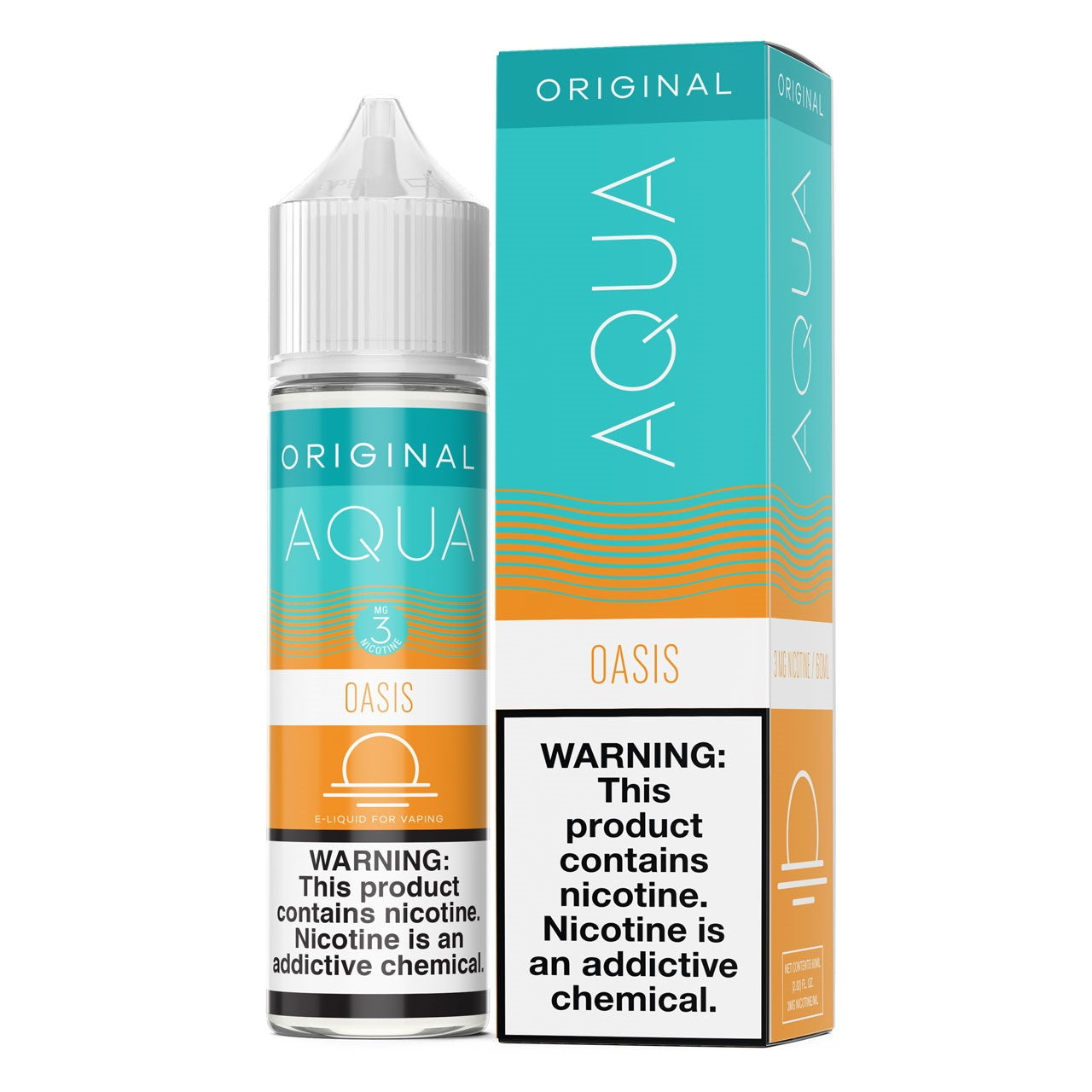 Aqua Series E-Liquid 60mL (Freebase) |  Oasis Original with  Packaging