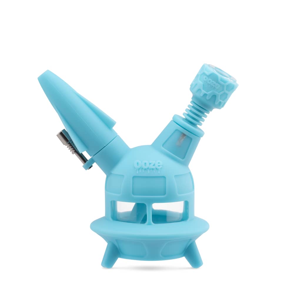 Ooze UFO Silicone Water Pipe & Nectar Collector Aqua Teal