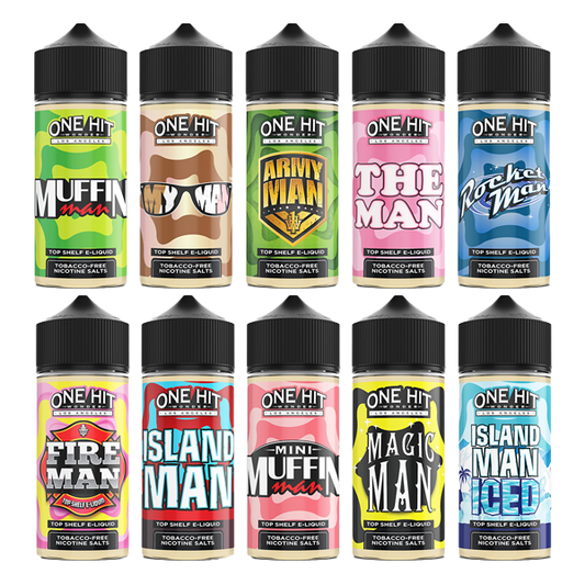 One Hit Wonder TFN Series E-Liquid 100mL (Freebase) Group Photo