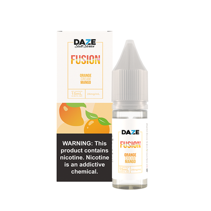7Daze Fusion Salt Series E-Liquid 15mL (Salt Nic) | Orange Cream Mango