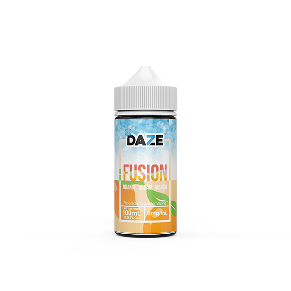 7Daze Fusion Series E-Liquid 100mL (Freebase) | Orange Cream Mango Iced