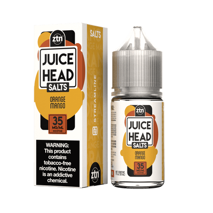 Juice Head Salt Series E-Liquid 30mL (Salt Nic)| Orange Mango with packaging