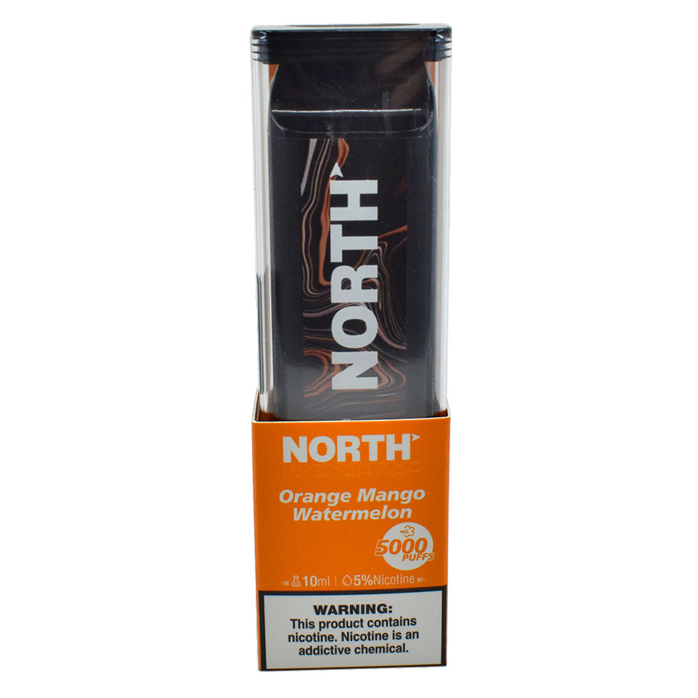 North Disposable 5000 Puffs 10mL 50mg | MOQ 10 | Orange Mango Watermelon with Packaging