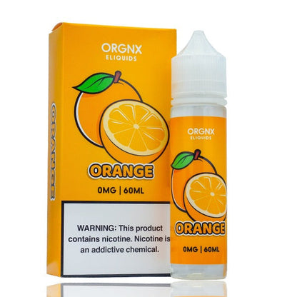 ORGNX Series E-Liquid | 60mL (Freebase) Orange With Packaging