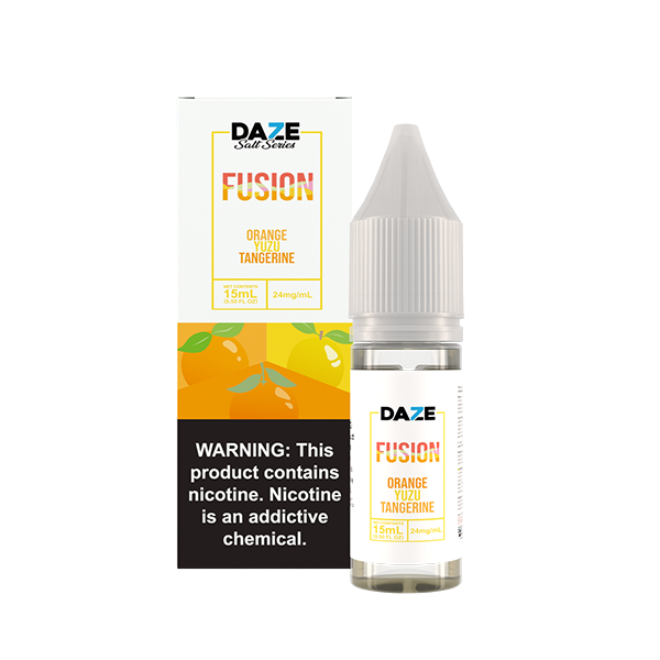 7Daze Fusion Salt Series E-Liquid 15mL (Salt Nic) | Orange Yuzu Tangerine