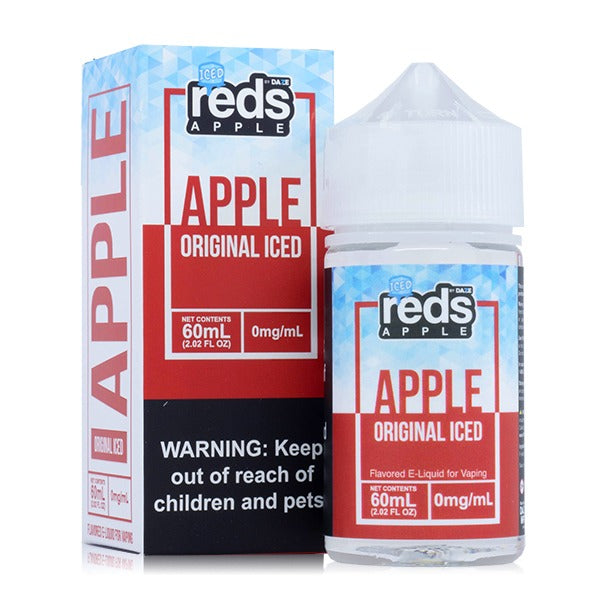 Reds Apple Series E-Liquid 60mL (Freebase) Original Iced with Packaging