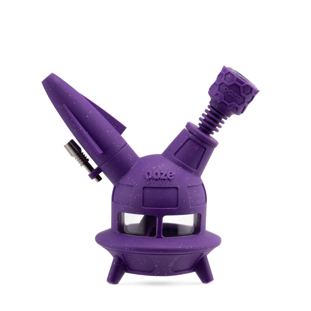 Ooze UFO Silicone Water Pipe & Nectar Collector Shimmer Purple